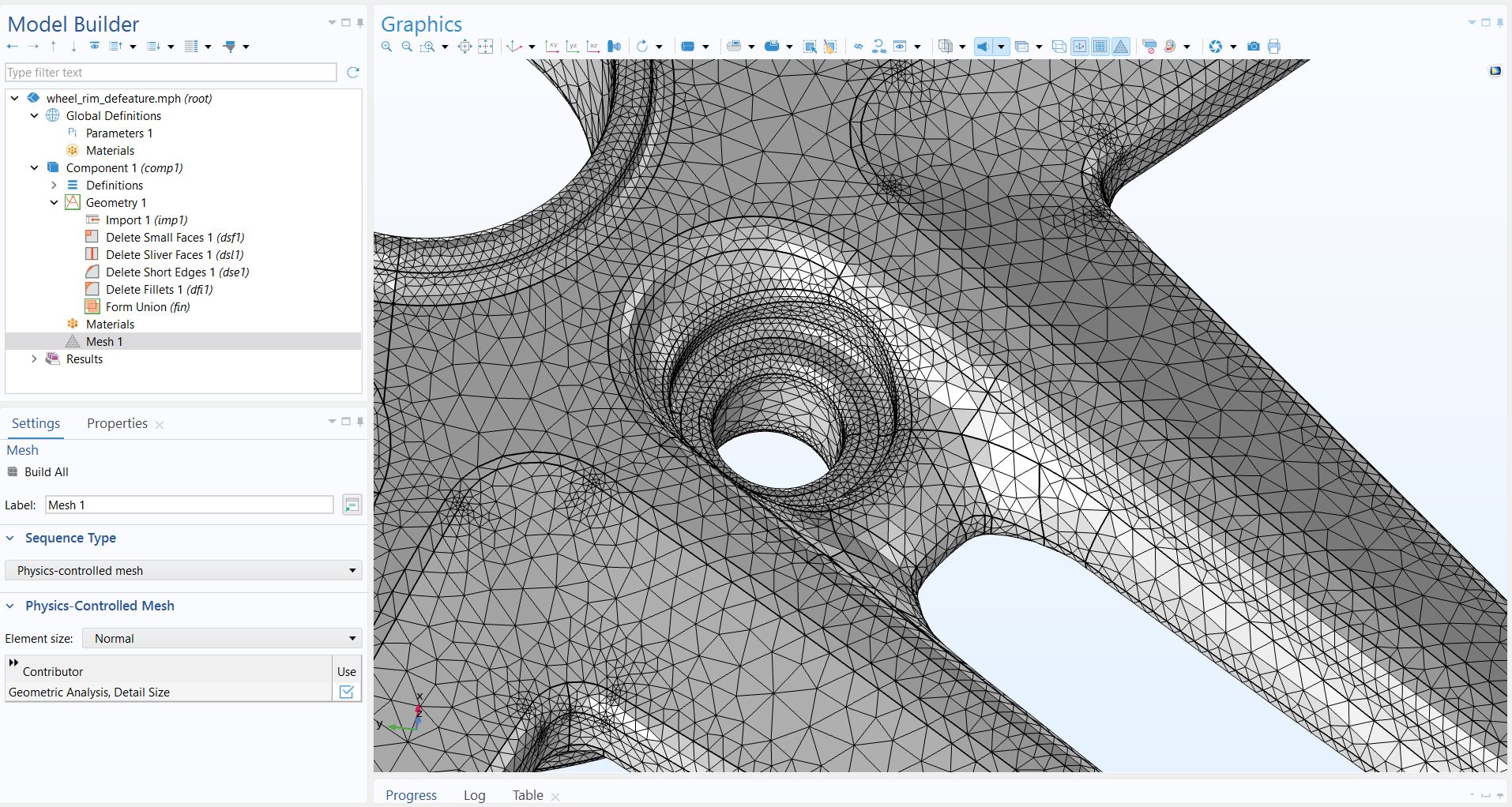 mesh of a complex geometry