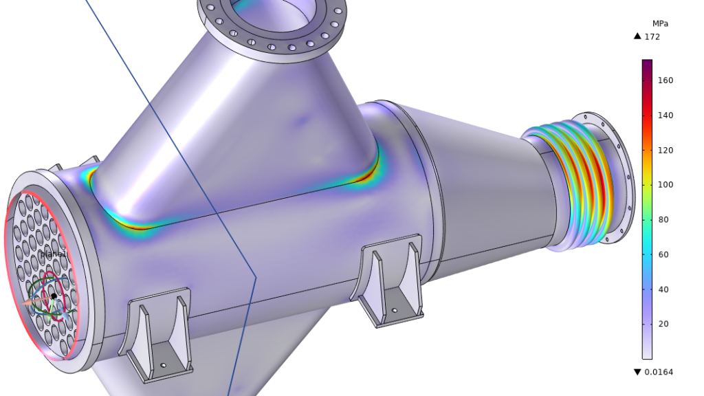 Thermal stress simulation with Comsol Multiphysics