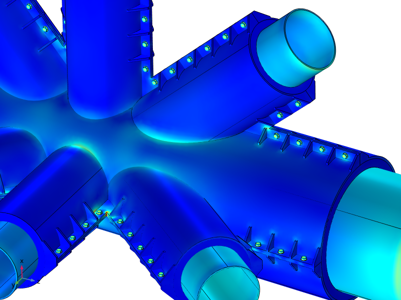 Offshore structural mechanical stress