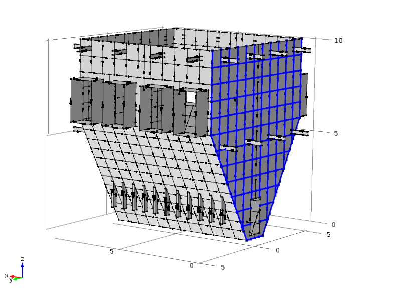 geometry for seismic load simulation